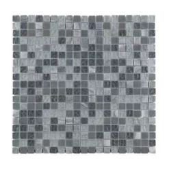 Mosaïque MALLA LAGOS Noir 30x30cm Ep.8mm