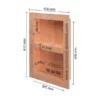 Niche Préformé KERDI-BOARD-N 305mm H.508mm 12,5mm Ep.12,5mm