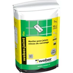 Mortier Joint WEBER JOINT FIN Gris Ciment Sac 5kg