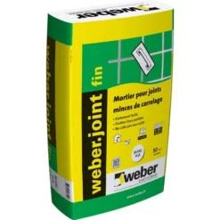 Mortier Joint WEBER JOINT FIN Blanc Pur Sac 25kg
