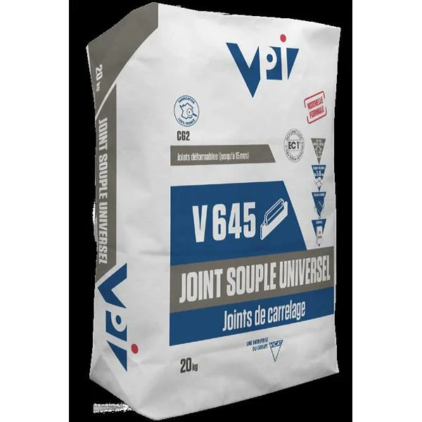 Mortier Joint V645 CERAJOINT SOUPLE Sable Sac 20kg 1 Mortier Joint V645 CERAJOINT SOUPLE Sable Sac 20kg