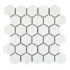 Mosaïque Hexagone Blanco 27x28cm Ep.6mm