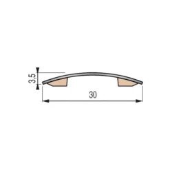 SEUIL PRESTO LAITON 30MM 93CM
