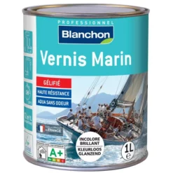 Vernis Bois MARIN Intérieur/extérieur PU Phase Aqueuse Brillant 1L
