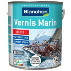 Vernis Bois MARIN Intérieur/extérieur PU Phase Aqueuse Brillant 2,5L