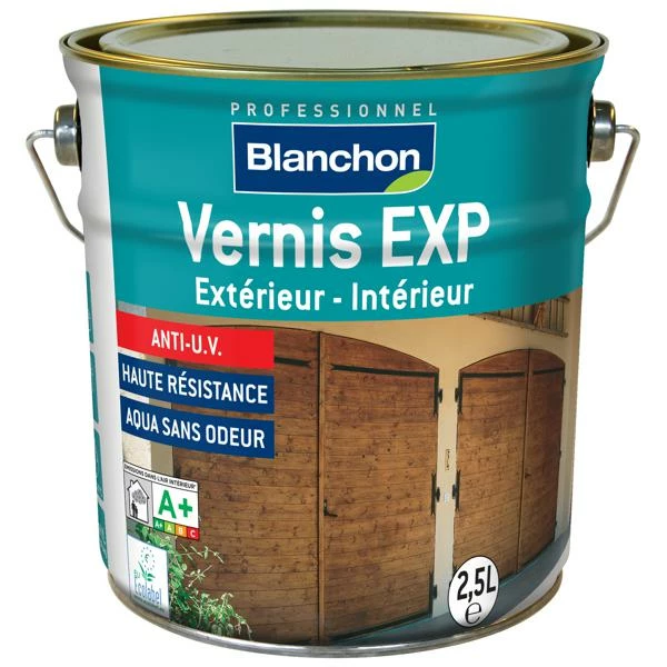 Vernis Bois EXP Intérieur/extérieur PU Phase Aqueuse Mat Incolore 2,5L 1 Vernis Bois EXP Intérieur/extérieur PU Phase Aqueuse Mat Incolore 2,5L