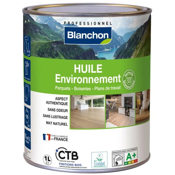 Huile Parquet Environnement Bois Brut 1L 1 Huile Parquet Environnement Bois Brut 1L