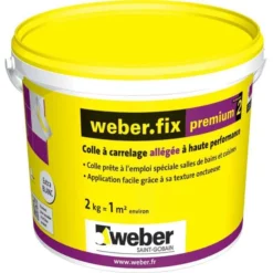 Colle WEBER.FIX PREMIUM Blanc Seau 2kg D2ET