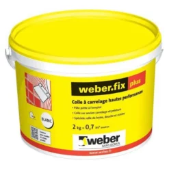 Adhésif WEBER.FIX PLUS Blanc Seau 2kg D2ET