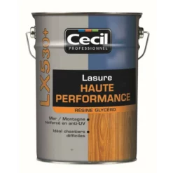 Lasure Haute Performance LX530+ Alkyde Satinée Chêne Bidon 5L