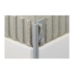 Profilé QUADEC Q80ACGB Alu Chromé Anodisé Brossé 2,5m H.8mm