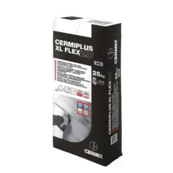 Mortier Colle Carrelage CERMIPLUS XL FLEX 2.0 Gris Sac 25kg C2S1 ET