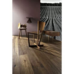 Parquet Chêne EARTH Raboté Huilé Naturel Fumé 15x190x1900mm -magasin de décoration de meubles Photo dambiance 4 1209481